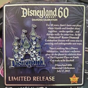 Disneyland 60th Anniversary Castle Pin